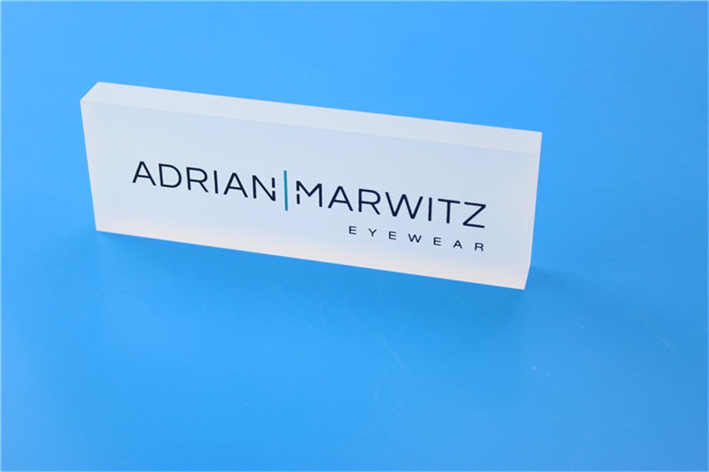 Frosted Acrylic Logo Block 